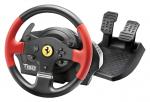 THRUSTMASTER T150 Ferrari Edition (Lenkrad inkl. 2-Pedalset, PS4 / PS3 / PC) Lenkrad inkl. Pedalset - Schwarz, Rot