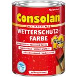 Consolan Wetterschutzfarbe Schwarz seidenglänzend 2,5 l