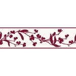 Schöner Wohnen-Kollektion Borte Blumenranke Rot