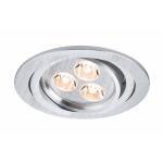 Paulmann Aria 92530 LED-Einbauleuchte 3er Set 12 W Warm-Weiß Aluminium (gebürstet)