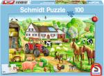 Schmidt Spiele 56003 Fröhlicher Bauernhof, 100 Teile