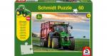 Puzzle John Deere 8370R Traktor 60 Teile, inkl. Original SIKU Traktor
