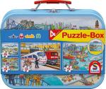 Schmidt Spiele 56508 Verkehrsmittel,Puzzle-Box, 2x26, 2x48 Teile