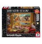 Schmidt Spiele Puzzle ´´Jan Patrik Krasny Die Savanne zum Leben erwacht´´, 1000 Teile