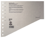 Leitz Trennblatt 16510085 DIN A4 gestaffelt 200 g Karton grau