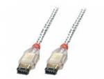 LINDY FireWire Anschlusskabel [1x Firewire (400) Stecker 6pol. - 1x Firewire (400) Stecker 6pol.] 2 m Silber