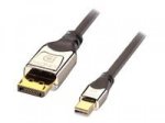 Lindy Premium - DisplayPort-Kabel - DisplayPort (M) bis Mini DisplayPort (M) - 2 m - Anthrazit