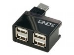 Lindy USB 2.0 Notebook Hub - Hub - 4 x USB 2.0 - Desktop