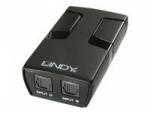 Lindy 2 Port Automatic Optical Switch - Audio-Switch - 2 x TOSLINK - Desktop