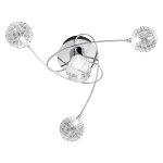 Deckenleuchte Halogen G4 80 W WOFI Astro 9360.04.01.0000 Chrom