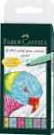 Faber-Castell 167163 Tuschestift PITT artist pen, B, pastel, 6er Etui