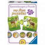 Ravensburger - My First Puzzles: Süße Waldbewohner, 9x2 Teile