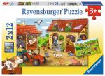 RAVENSBURGER 07560 Puzzle Fleißig auf dem Bauernhof