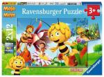 RAVENSBURGER 07594 Puzzle Biene Maja auf der Blumewiese 2x12 Teile