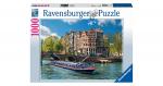Puzzle 1000 Teile, 70x50 cm, Grachtenfahrt in Amsterdam