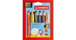 Buntstifte woody 3 in 1, inkl. Spitzer, 6 Farben