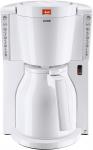 MELITTA 1011-09 Look IV Therm Kaffeemaschine mit Thermkanne mit Einhand-Bedienung und Durchbrühdeckel in Weiß