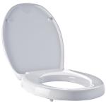 Ridder WC-Sitz Premium mit Erhöhung (55 mm) und Absenkautomatik Weiß