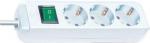 Brennenstuhl Eco-Line Steckdosenleiste mit Schalter 3-fach 1,5m Farbe: Lichtgrau