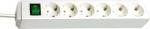 Brennenstuhl Eco-Line Steckdosenleiste mit Schalter 6-fach 1,5m Farbe: Lichtgrau