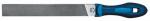 Flachstumpffeile L.250mm Hieb 1 DIN7261-A PFERD Q.25x6mm m.Ergonomie-Feilenheft