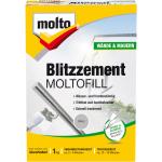 Molto Blitzzement Moltofill Außen- und Innen-Spachtelpulver Grau 1 kg