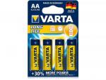 Varta Batterie Alkaline Mignon AA Longlife Blister (4-Pack) 04106 110 414