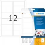 HERMA Etiketten A4 weiß 88.9x46.6 mm ablösbar Papier 300 St.