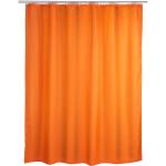 Wenko Anti-Schimmel Duschvorhang Uni 180 cm x 200 cm Orange