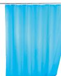 WENKO Anti-Schimmel Duschvorhang Uni Light Blue, 180 x 200 cm