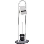 Wenko Stand WC-Garnitur Atlanta Silber 78,5 cm x 28 cm x 20,5 cm