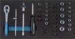 GEDORE Werkzeugmodul 1500 CT1-20, 37-teilig 1/3-Modul, Steckschlüssel 1 / 4 Zoll