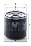 Ölfilter MANN-FILTER  W 7032