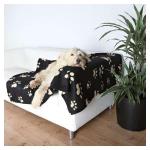 Trixie Fleecedecke Barney - 150 x 100cm, schwarz-beige