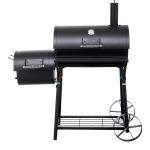 tepro Garten Biloxi Grillwagen Smoker Thermometer im Deckel Schwarz