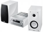 YAMAHA MCR-N560 Kompaktanlage (iPod Steuerung, CD-DA, CD-R, CD-RW, Silber/Pianoweiß)
