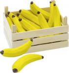 goki 51670 Bananen in Obstkiste, Holz, für Kaufladen, natur/gelb, 10-teilig (10er Pack)