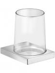 Glashalter »Edition 11«, mit Echtkristall-Glas klar, verchromt