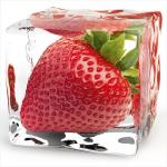 Eurographics Deco Glass Iced Strawberry 20 cm x 20 cm