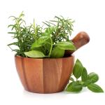 Eurographics Glasbild Flavoring Herbs 20 cm x 20 cm