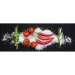 Eurographics Glasbild Cucina IT Pomodori E Peperoni 30 cm x 80 cm