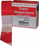 Absperrband L.500m B.80mm rot/weiß im Spenderkarton