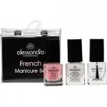 Alessandro French Manicure 3er Set, Mini