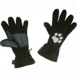 Jack Wolfskin Fleece-Handschuh Paw, schwarz, L