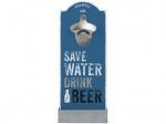 CONTENTO 866354 Save water drink Beer Wandflaschenöffner