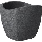 Scheurich Pflanzgefäß Wave Globe Cubo Ø 40 cm Schwarz Granit