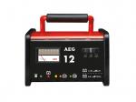 AEG WM 12 Autobatterie Ladegerät, Schwarz/Rot