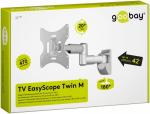 TV EasyScope Twin M, Doppel-Teleskopwandhalter für TVs bis 107 cm (42''), 1 Stück