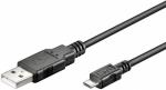 USB 2.0 Hi-Speed Kabel A Stecker micro B Stecker 1,8m schwarz