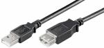 USB 2.0 Hi-Speed Verlängerungskabel A Stecker A Buchse 3m schwarz ,10er Pack